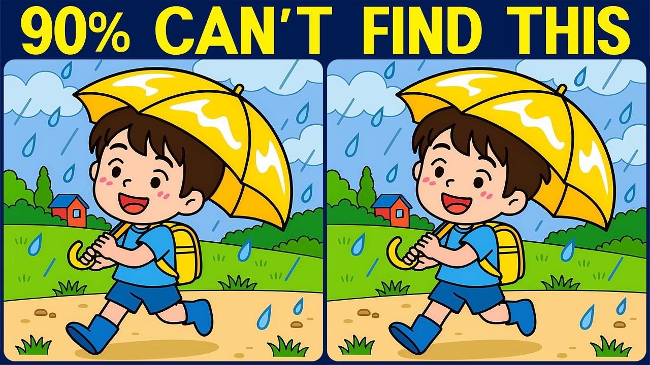 [Spot the Difference Brain Training] Try this slightly tricky puzzle.