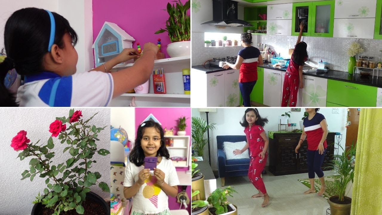 Vlog #482: My Daughter's Fullday Routine With Online Classes || Simply Laxmi's Life