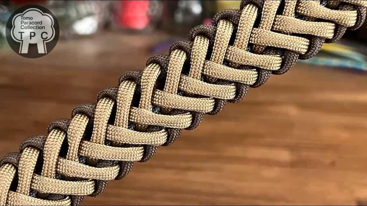 パラコードでバックル付きのブレスレットの作り方　Skeleton Paracord Bracelet How-to Make！！