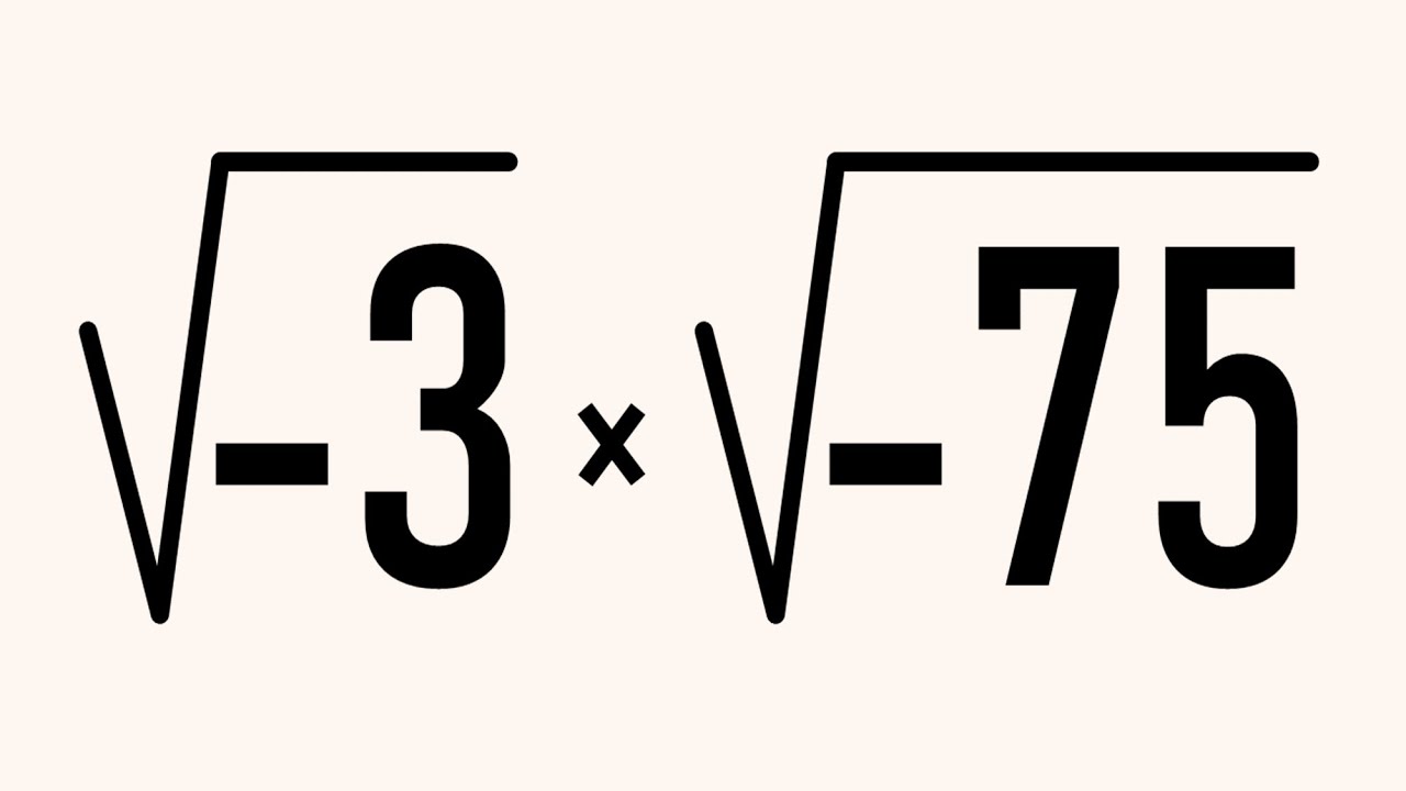 CÓMO MULTIPLICAR RAÍCES CUADRADAS CON RADICANDO NEGATIVO. Matemáticas Básicas