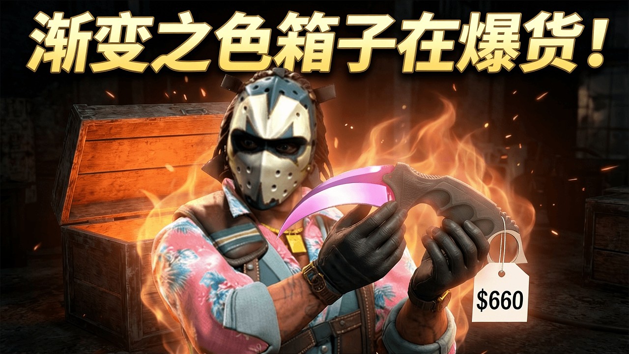 出了，漸變之色箱子爆貨了！【FunCS2 免費領取2美金 現在福利滿滿！】