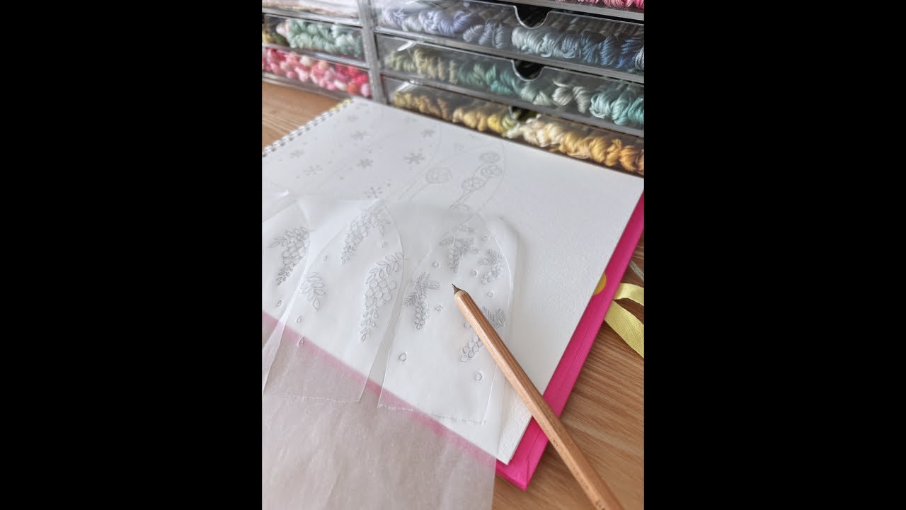 【個展制作】ぬいぐるみの耳刺繍を図案作りから。刺繍のアトリエ〔優しいitonomoriの時間〕 がライブ配信中！