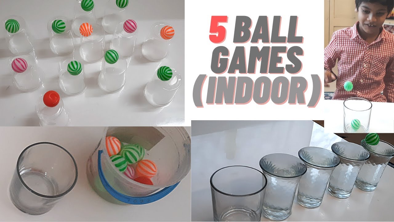 5 Party Games with Ping Pong Ball Games | Lock down games for kids at home
