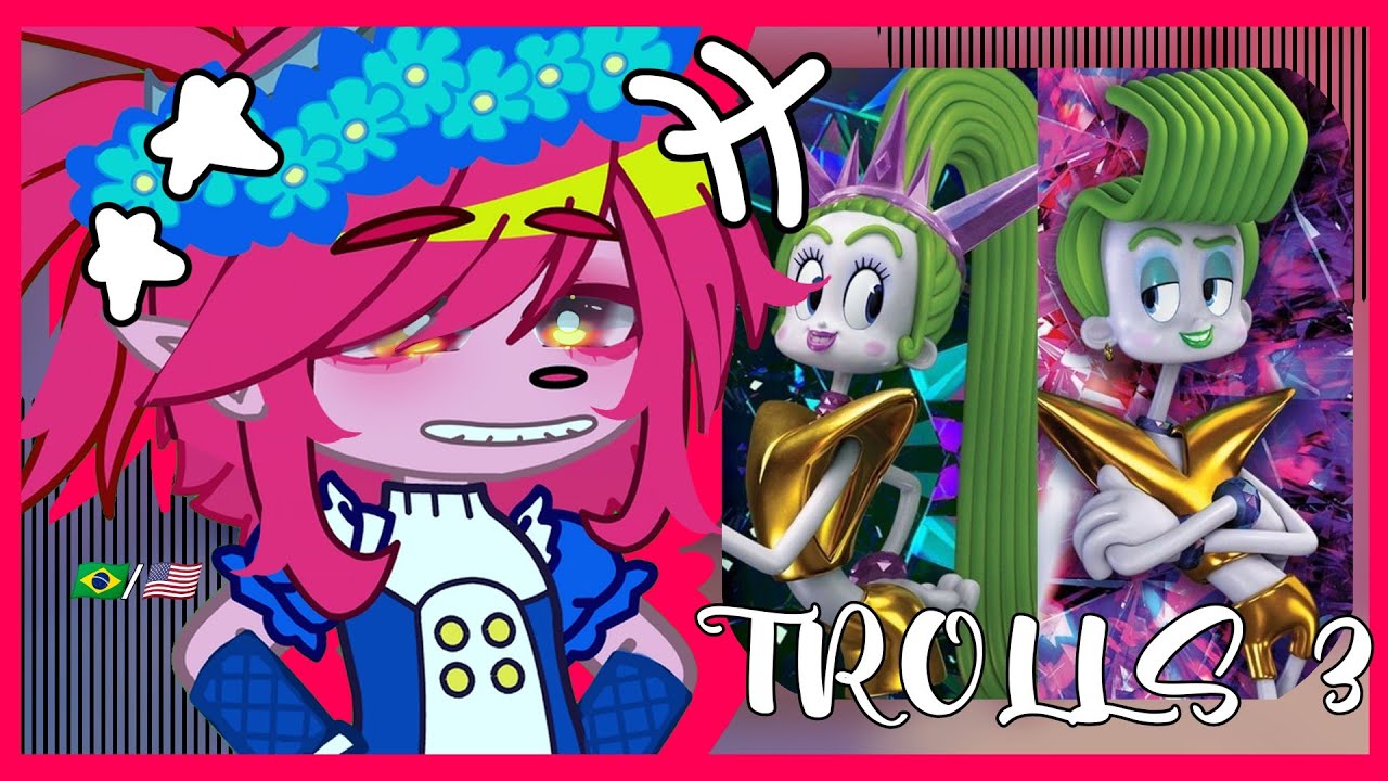 •|Trolls of the past reacting to the future|•//Trolls 3//gacha club 🇧🇷/🇺🇸