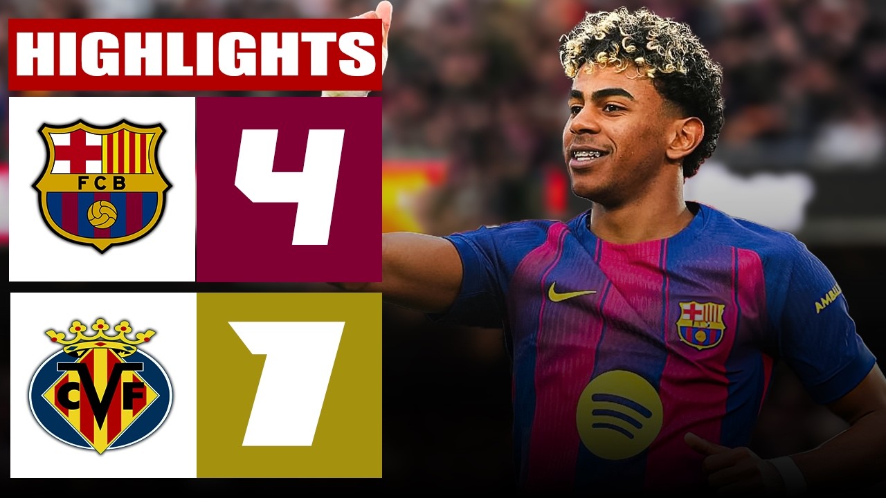 Barcelona 4 - 1 Villareal | LALIGA EA SPORTS HIGHLIGHTS