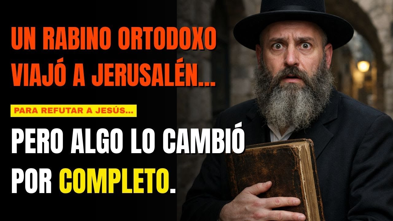 Un rabino intentó refutar a Jesús… y terminó confesando TODO
