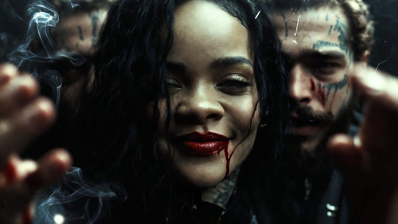 Rihanna ft. Post Malone – Bleeding Smile (Lyrics Video)