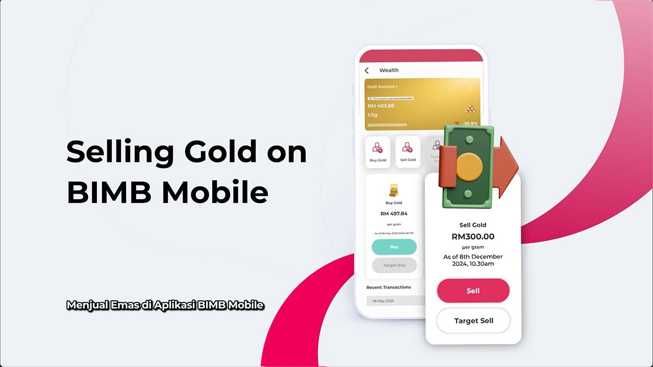 BIMB Mobile User&rsquo;s Guide : How to Sell Gold