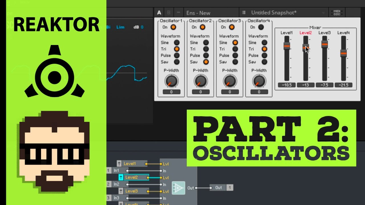 Reaktor Primary 2: Осцилляторы и синтез | Саймон Хатчинсон