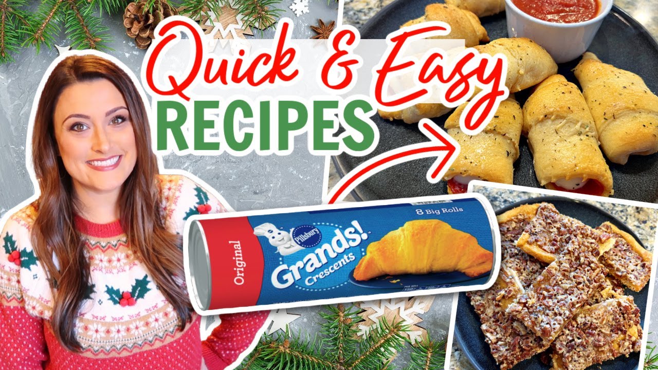 2 INCREDIBLE Holiday Recipes using CRESCENT ROLLS | Cook Clean And Repeat