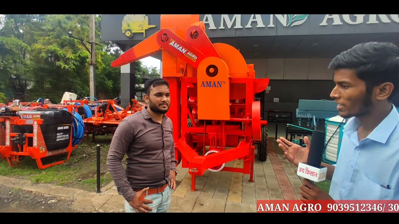 AMAN AGRO MAKKA THRESHER conveyor + elevator top model thresher