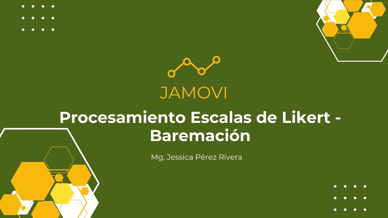 Procesamiento de escalas de likert con JAMOVI
