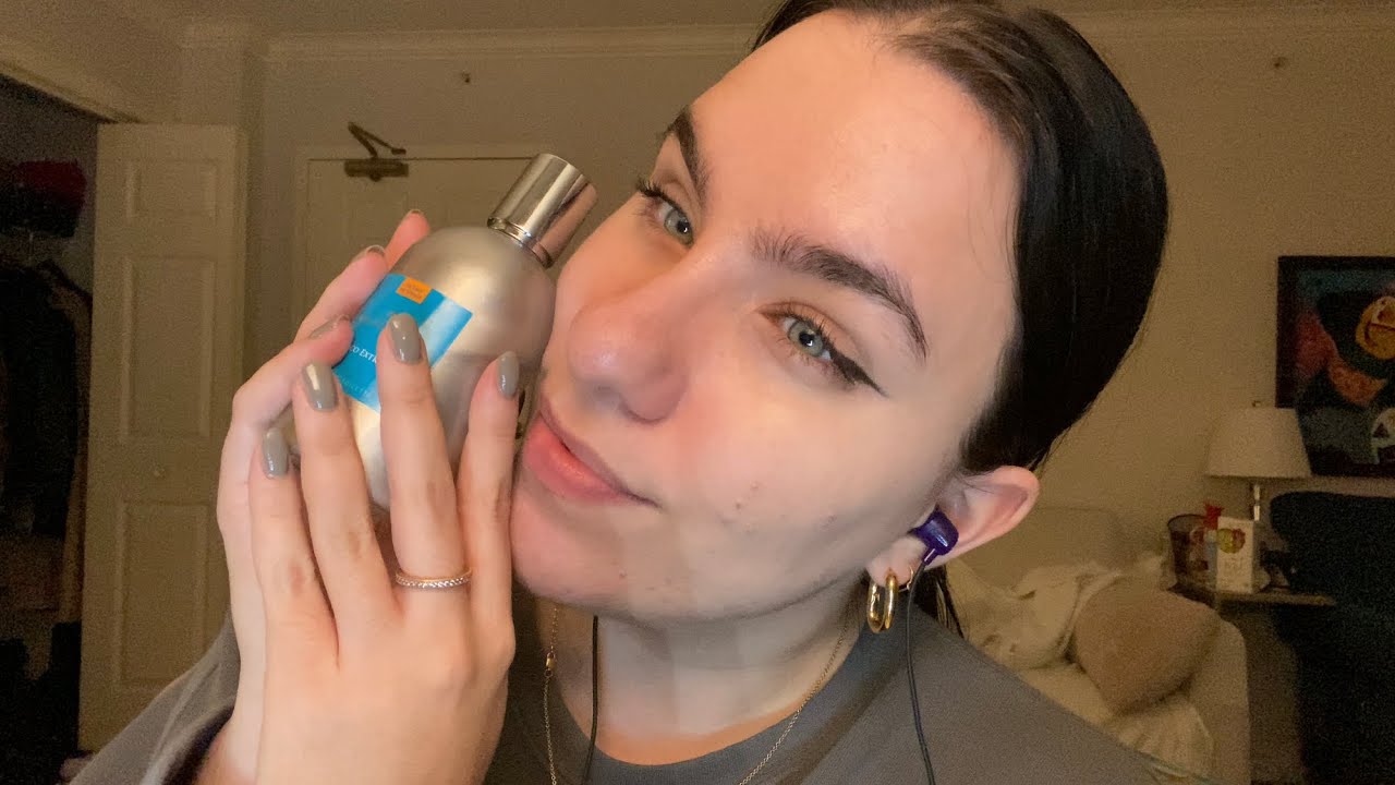 ASMR perfume collection(lots of glass tapping)