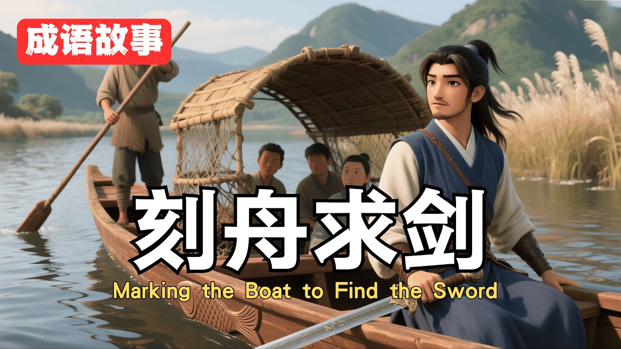 36 刻舟求剑｜成语故事｜Marking the Boat to Find the Sword