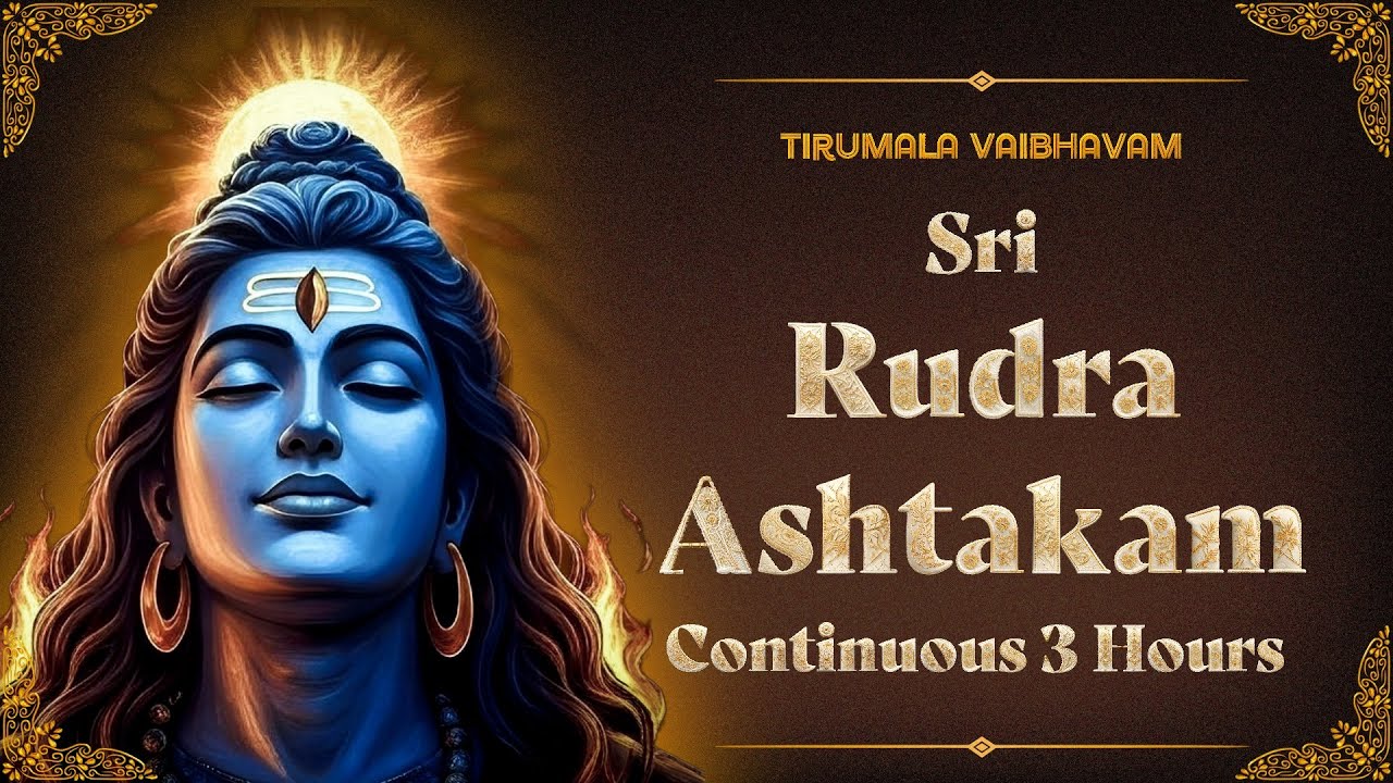Rudra Ashtakam 3 Hours | Continuous Shiva Chanting for Peace, Power & Divine Protection
