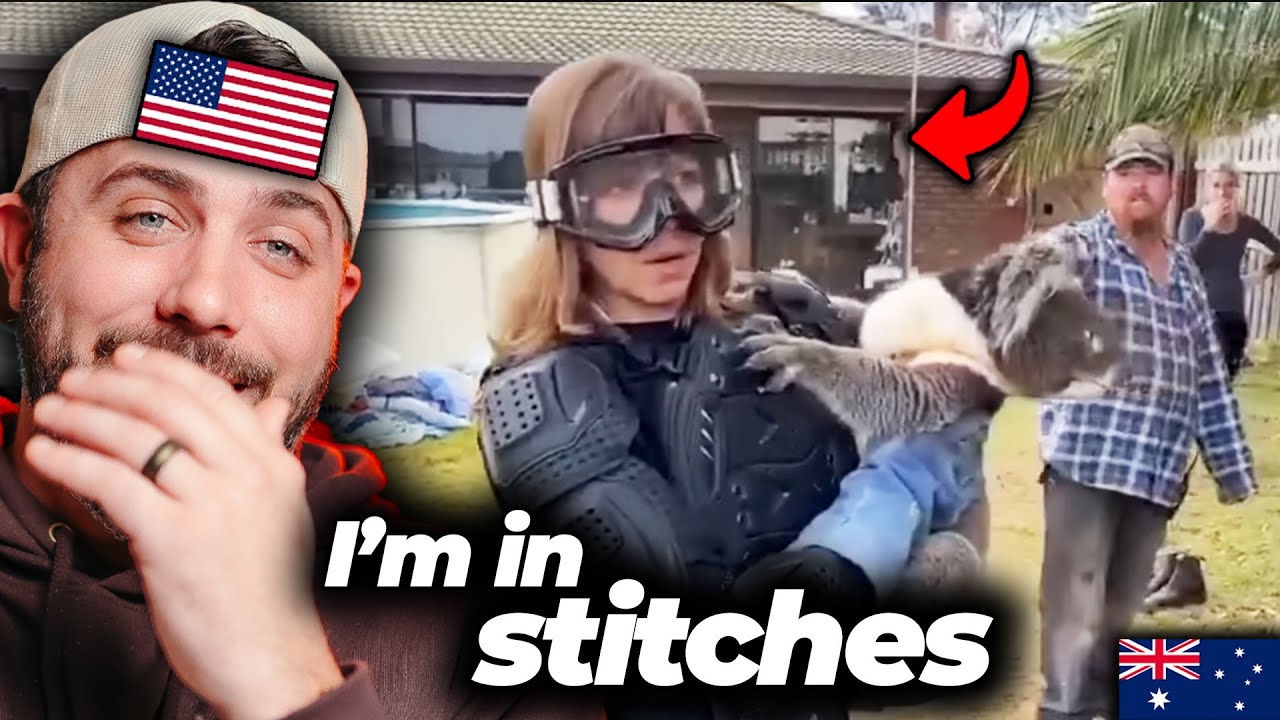 American Reacts to DROP BEARS | Scottish TV Prank & Ozzy Man Reviews