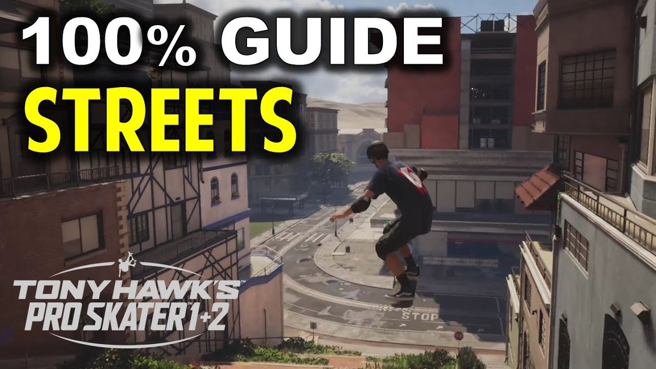 STREETS: All Goals & Collectibles | Tony Hawk's Pro Skater 1+2 (Gameplay Walkthrough)