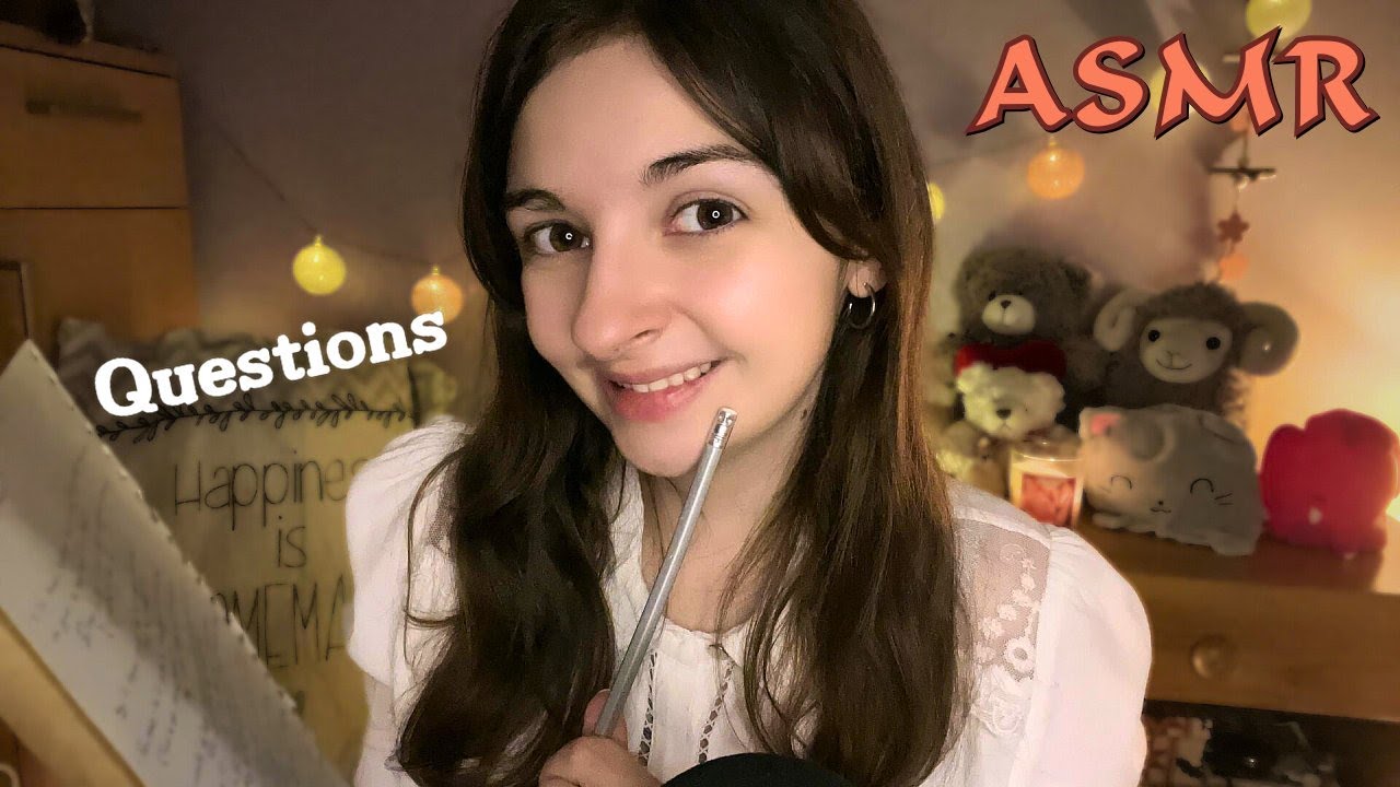 ASMR | 15 QUESTIONS pour DORMIR PROFONDÉMENT