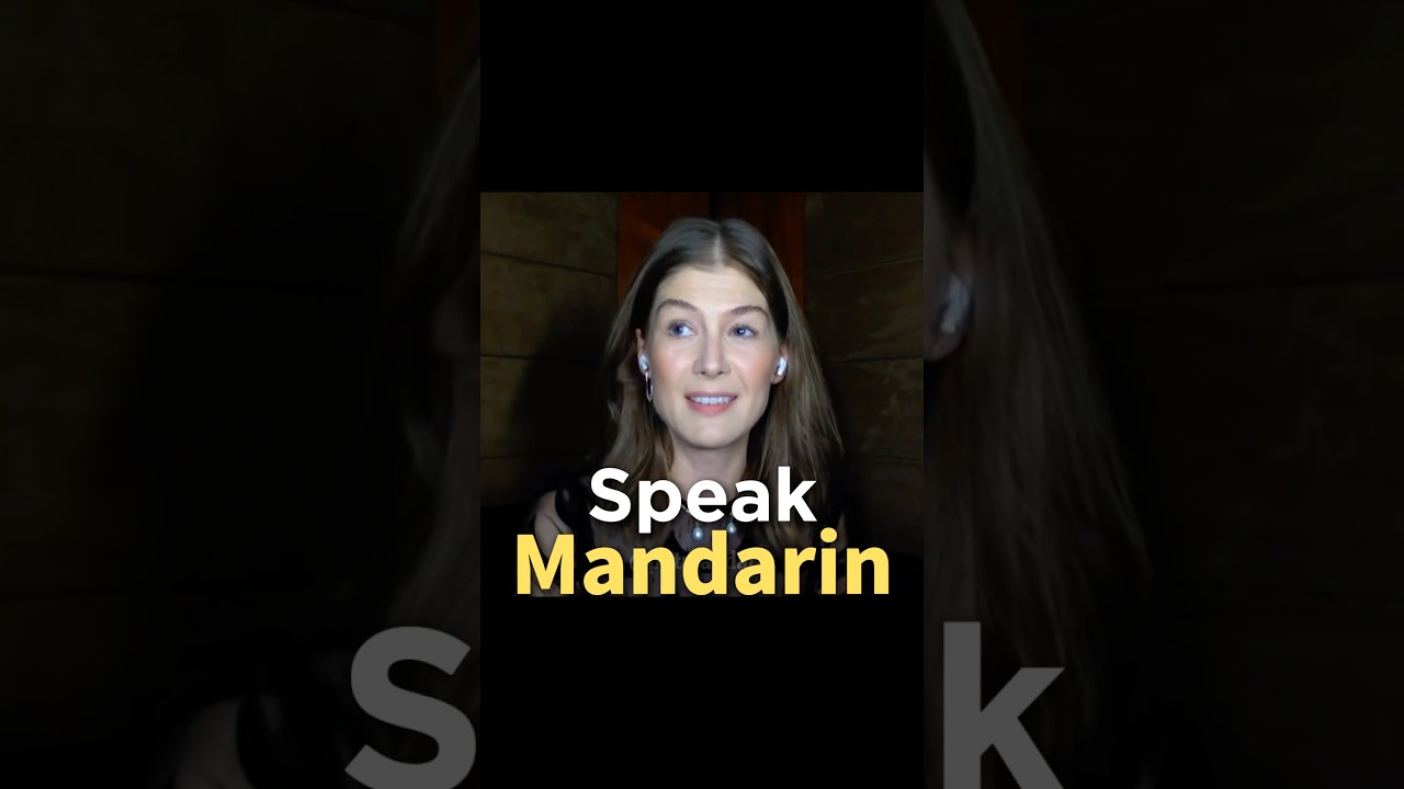 Rosamund Pike&rsquo;s Chinese Accent is just PERFECT! #mandarin #speakchinese #mandarinforbeginners