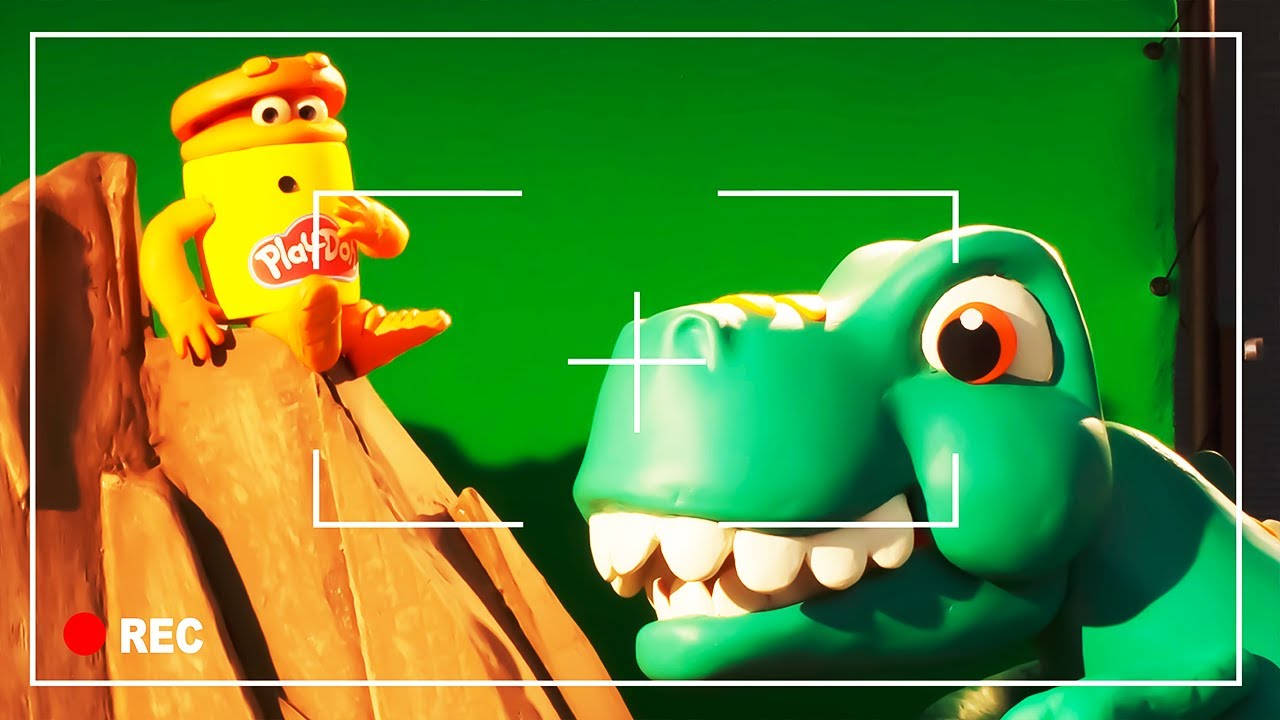 T-Rex Gets Slimed 🦖 Lava Bones 🦴 The Play-Doh Show Season 2 | Play-Doh Official