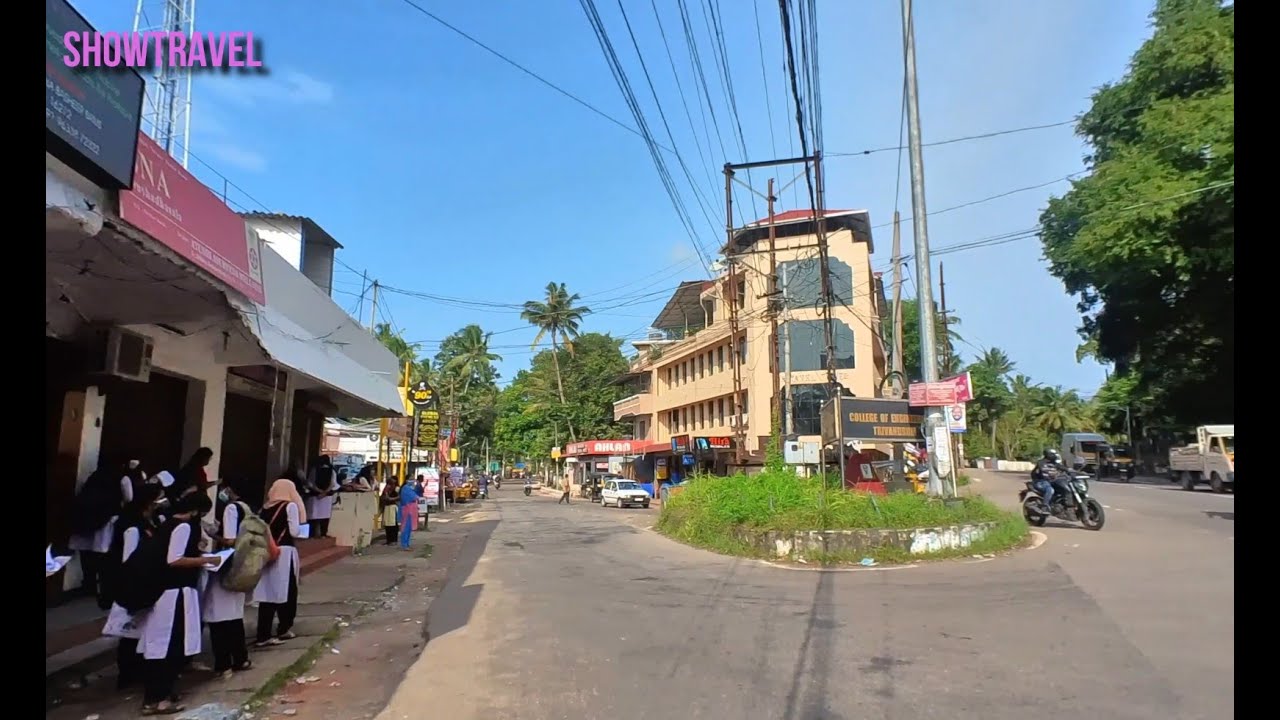 Trivandrum City- Sreekariyam to Manvila via CET, College of Engineering. Super Smooth vlog