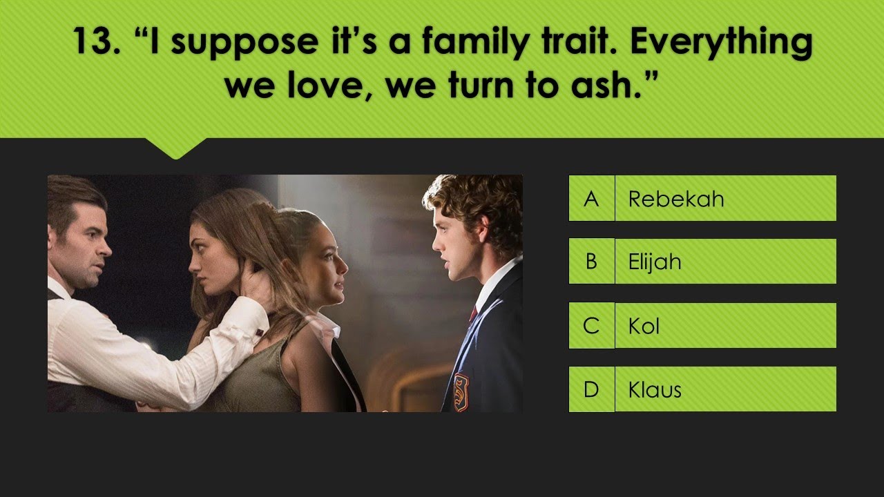 Guess Who Said It: The Originals Quiz