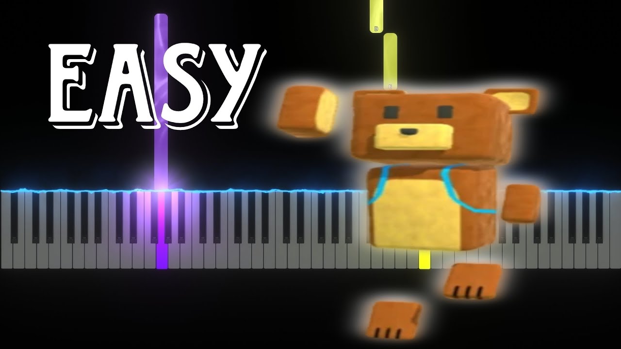 Super Bear Adventure - Bear Village (Easy Piano Tutorial)