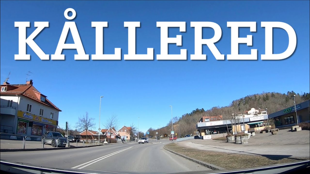 Kållered, Sweden. Dashcam Video