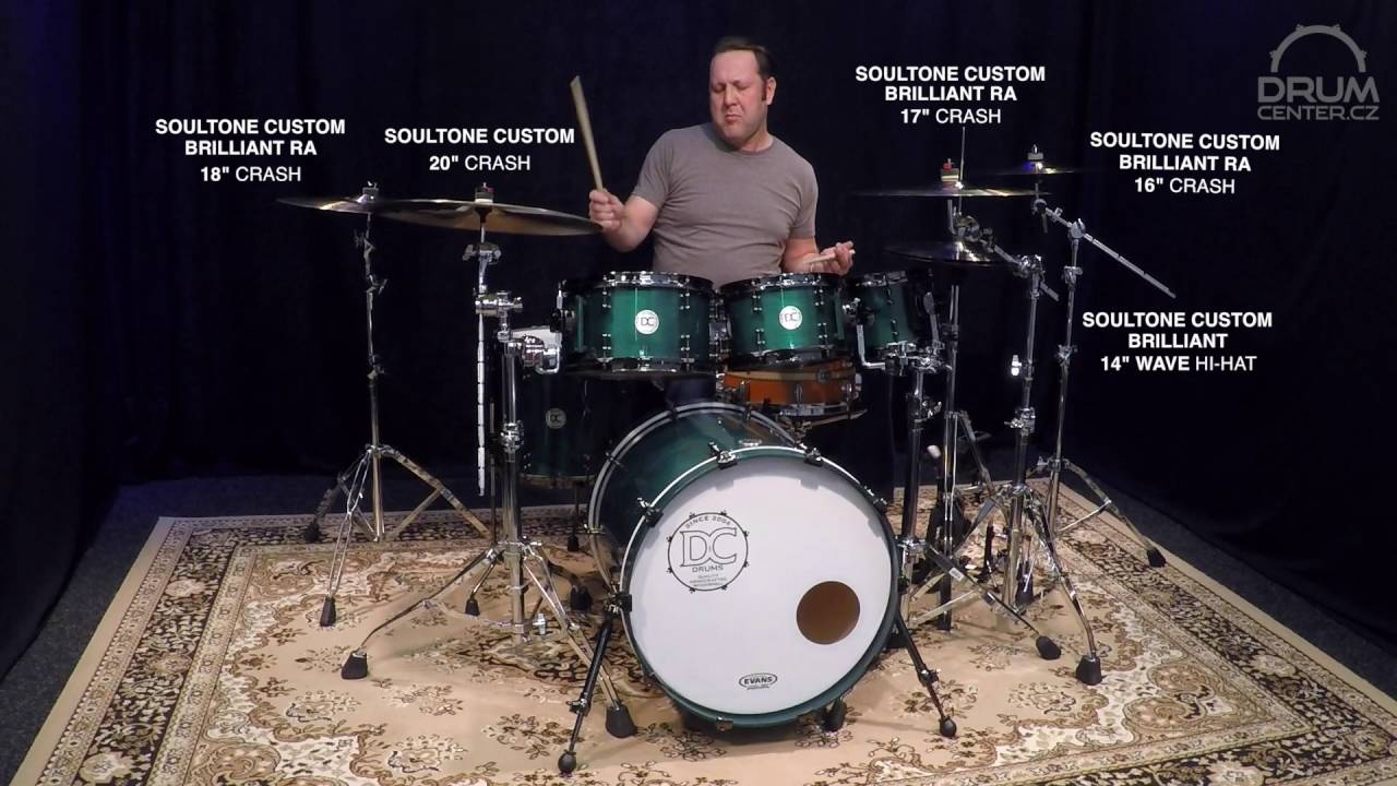 DC CUSTOM DRUMS Green Birch/Maple Set