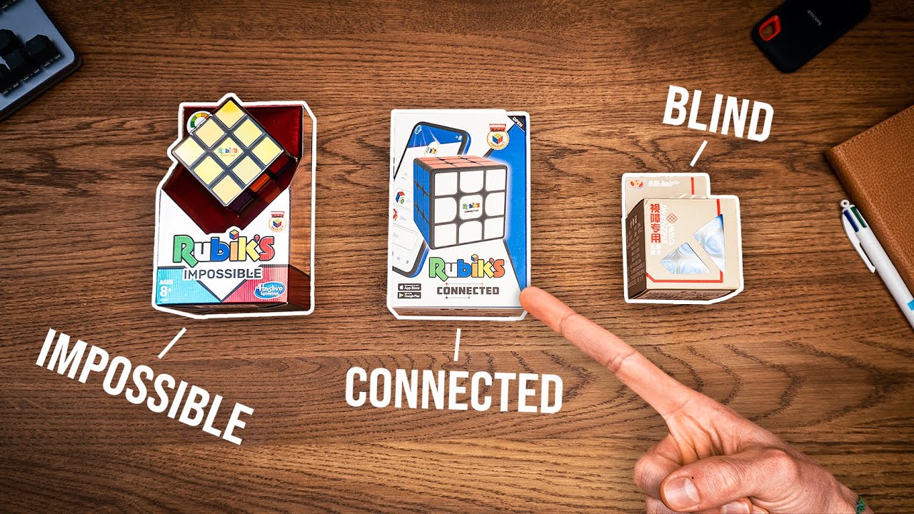 THESE ARE SOME WEIRD RUBIK'S CUBES // Rubik's Connected, Rubik's Impossible & YJ Blind