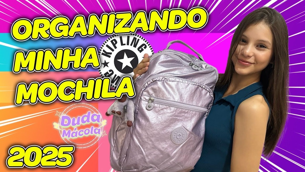 Organizando minha mochila Kipling 2025