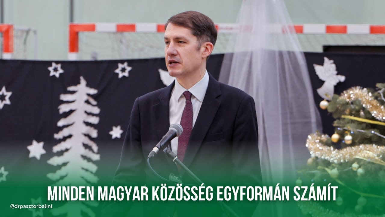 Dr. Pásztor Bálint beszéde a Rákóczi Szövetség és az MNT ünnepélyes gyermekajándék átadóján