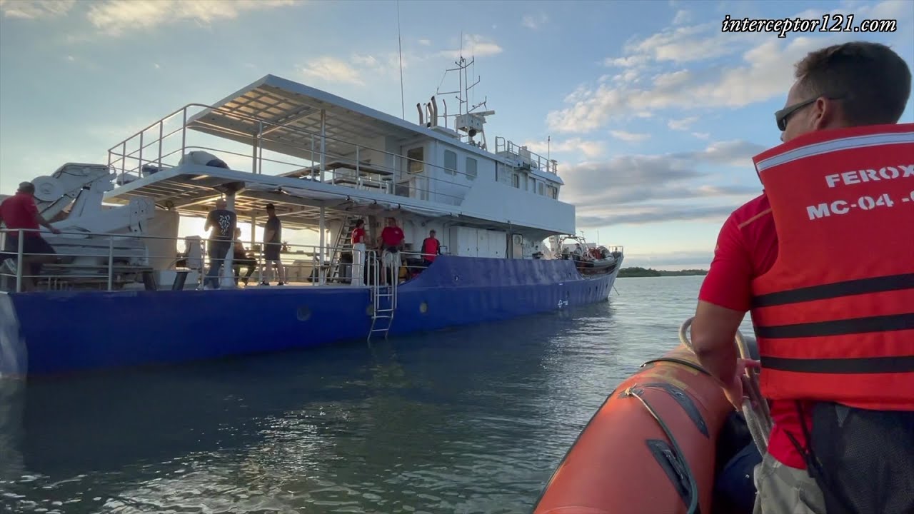 MV Ferox Getting Aboard - Sanctuary of Flora and Fauna of Malpelo