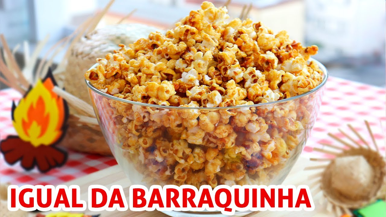 Pipoca Doce Caramelada | Receita