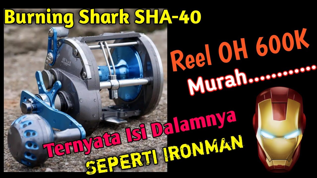Reel OH Trolling Sougayilang Burning shark SHA-40 || Reel murah Berkualitas