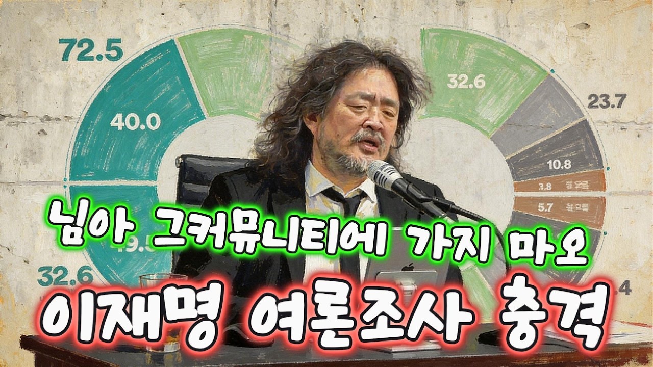 님아 그 커뮤니티에 가지 마오, 이재명 대통령 충격 여론조사