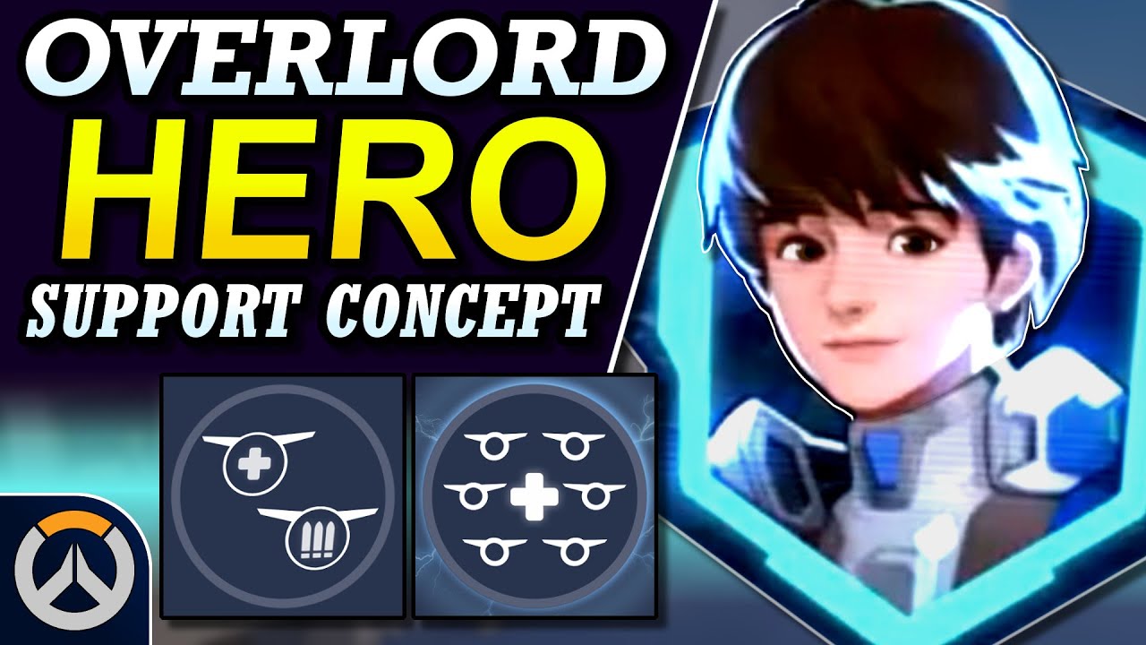 Overwatch - New Hero OVERLORD Support Concept | Abilities & Full Hero Kit