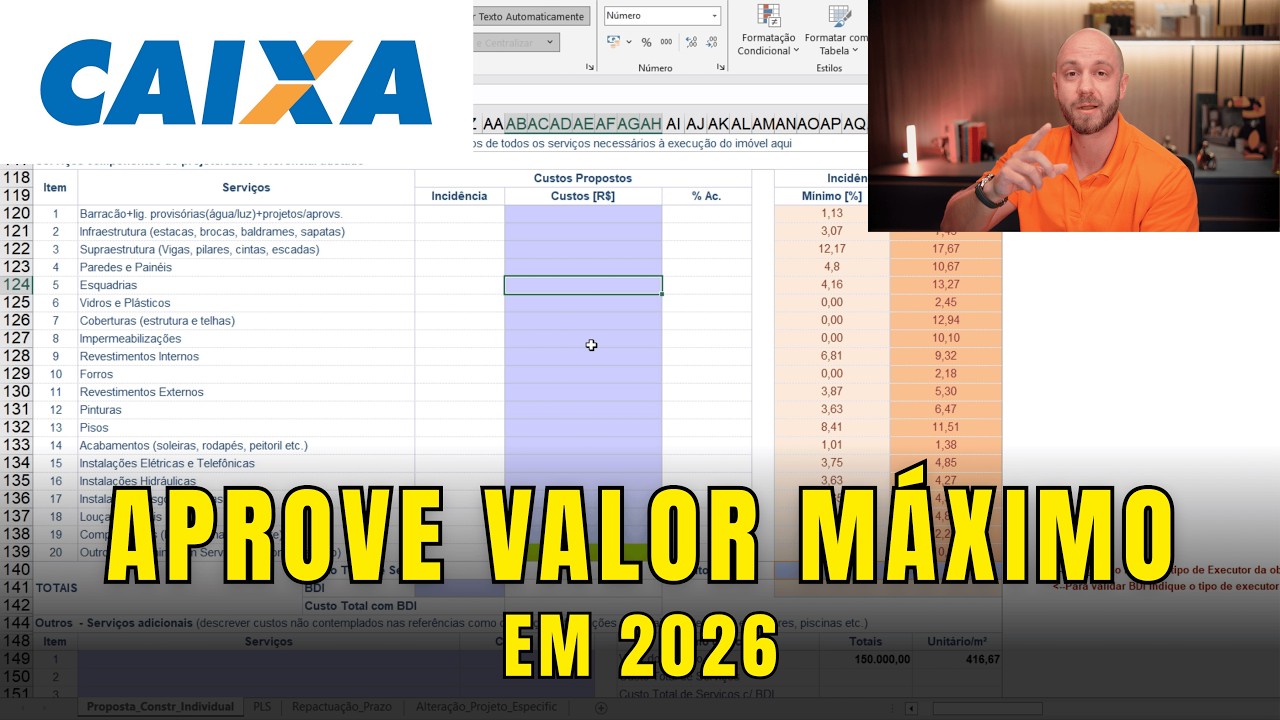 PREENCHER PCI da CAIXA 2026 - SEGREDO para Liberar mais Dinheiro | Aquisição de Terreno e Construção