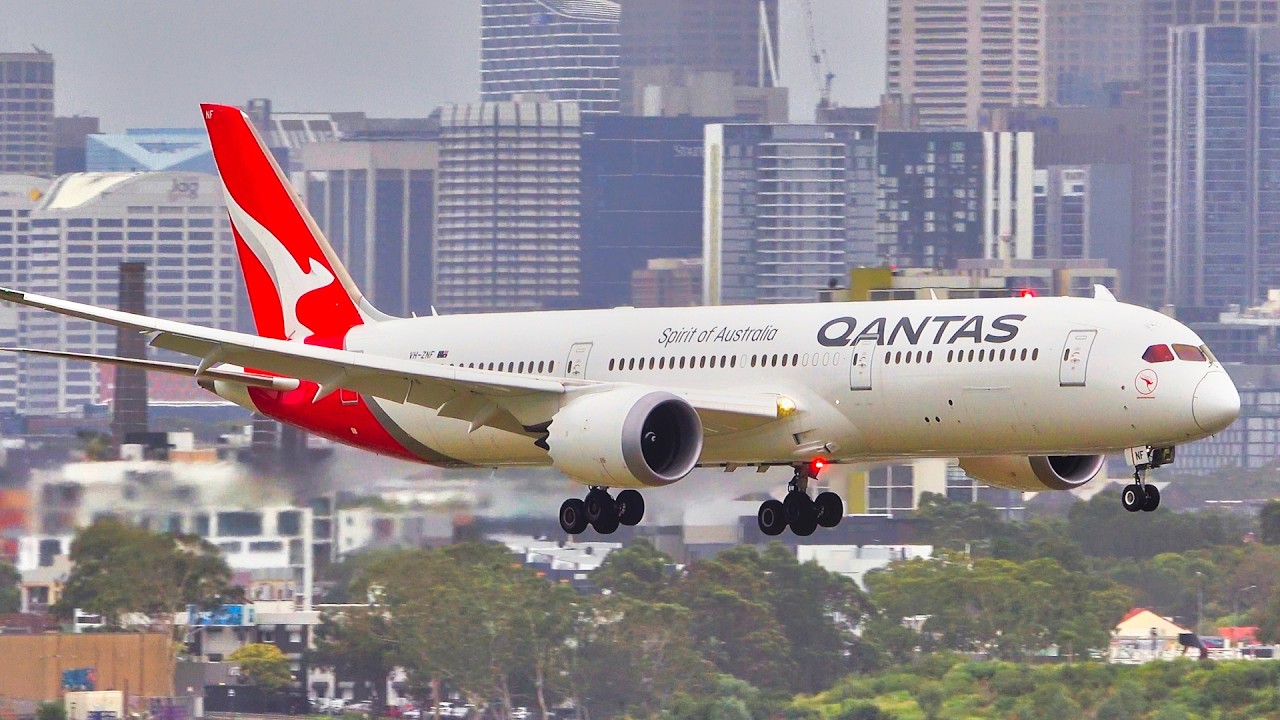 ✈️ 34 BIG PLANE TAKEOFFS & LANDINGS in 30 MINS | SYDNEY Airport Plane Spotting AUSTRALIA | SYD | 4K