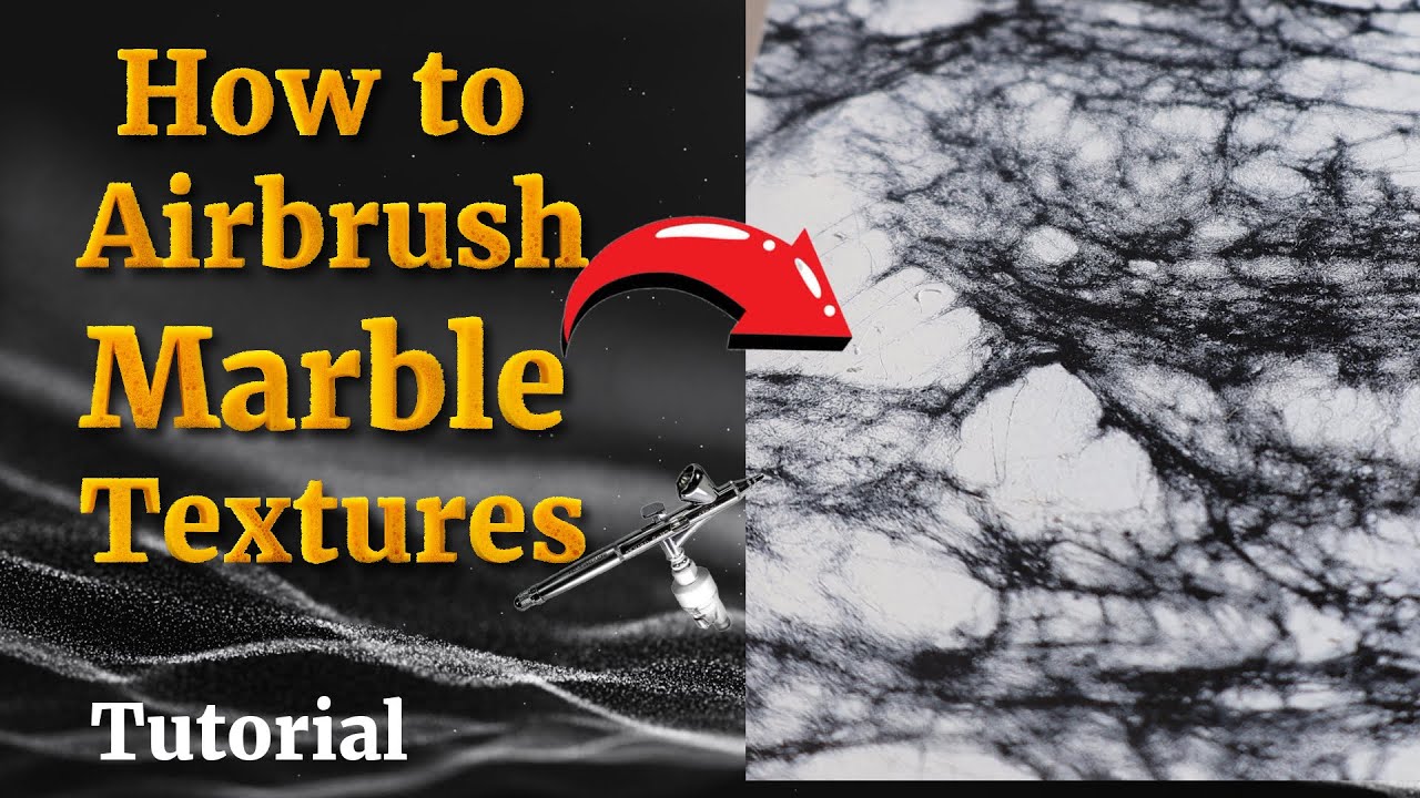 How to Airbrush Marble Textures Easily | 
