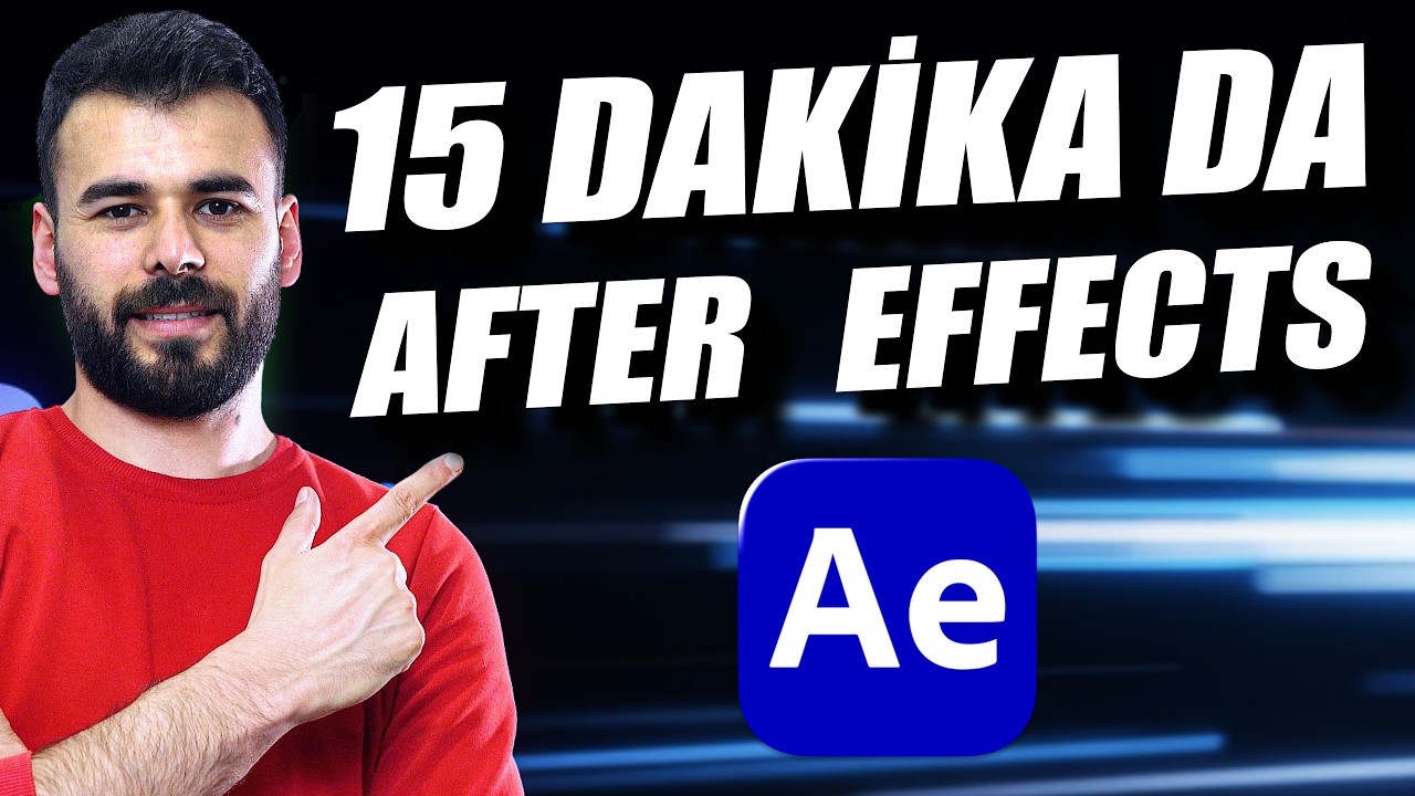 15 dk'da SIFIRDAN After Effects Öğren 2025 #aftereffectsdersleri