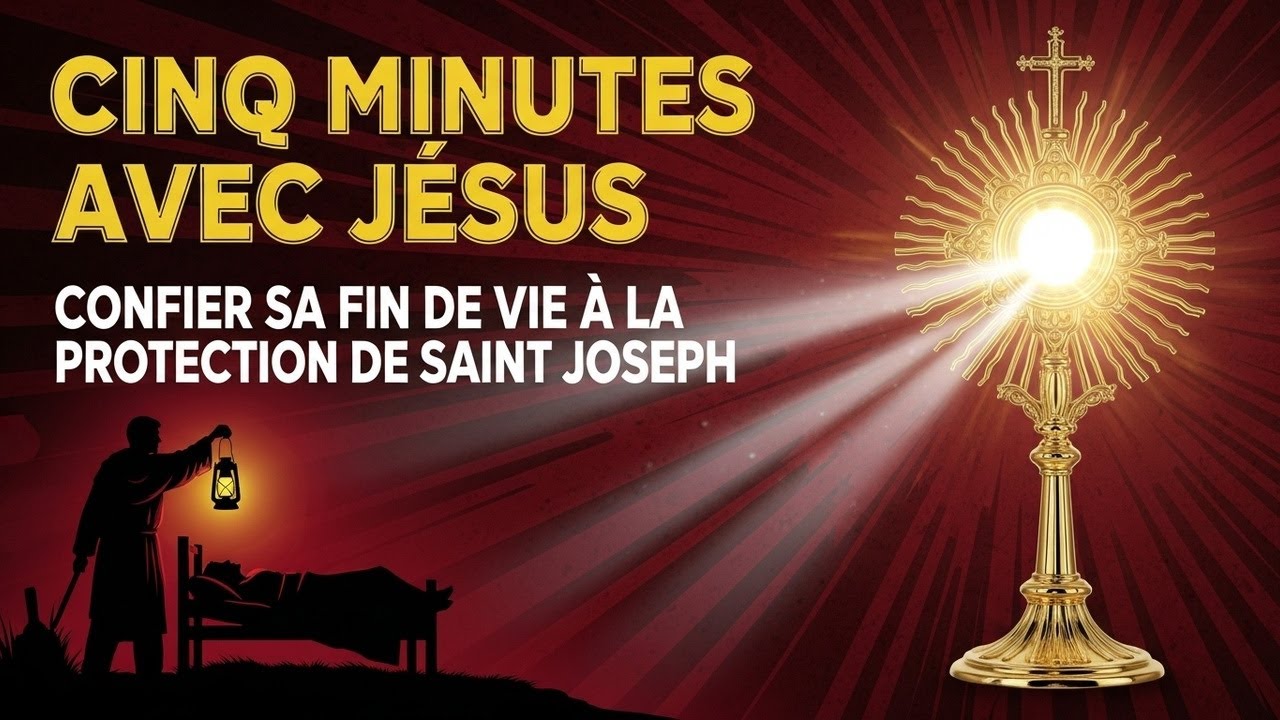 Cinq Minutes avec Jésus au Saint-Sacrement : Confier sa fin de vie à la protection de Saint Joseph
