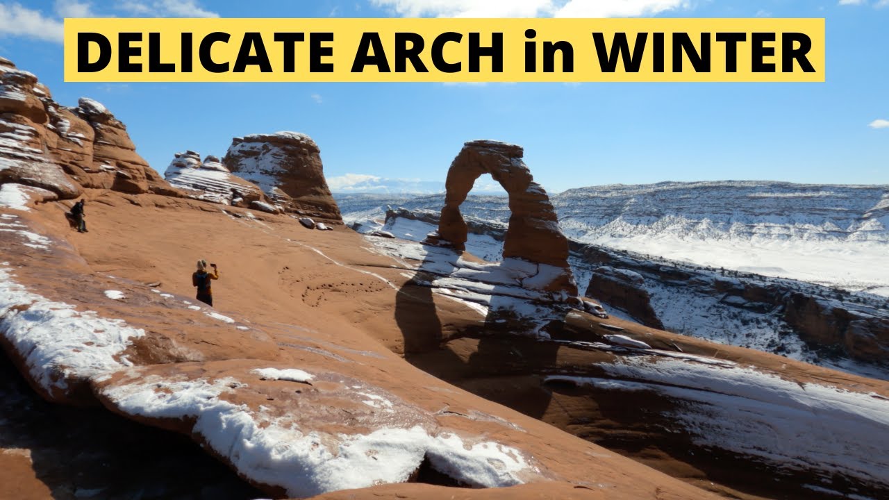 Delicate Arch Hike at Arches National Park (in WINTER)