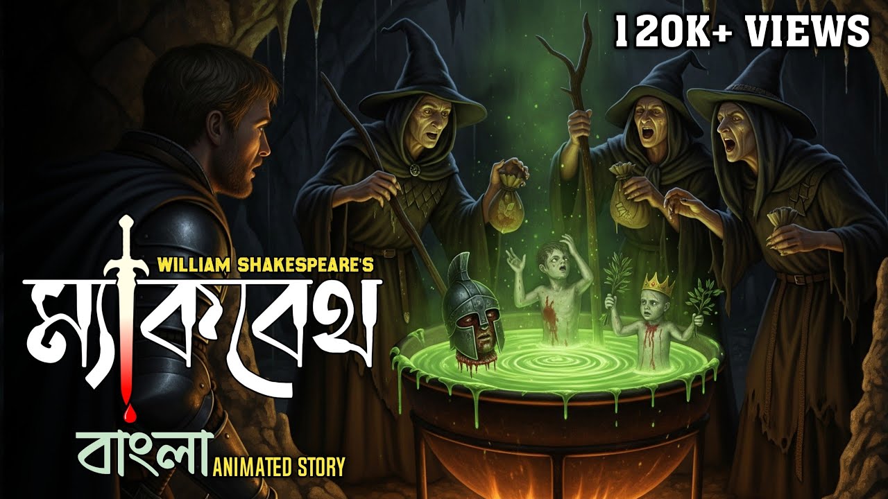 Macbeth by William Shakespeare Class 11 Story || Macbeth Cartoon in Bengali || Animated Story