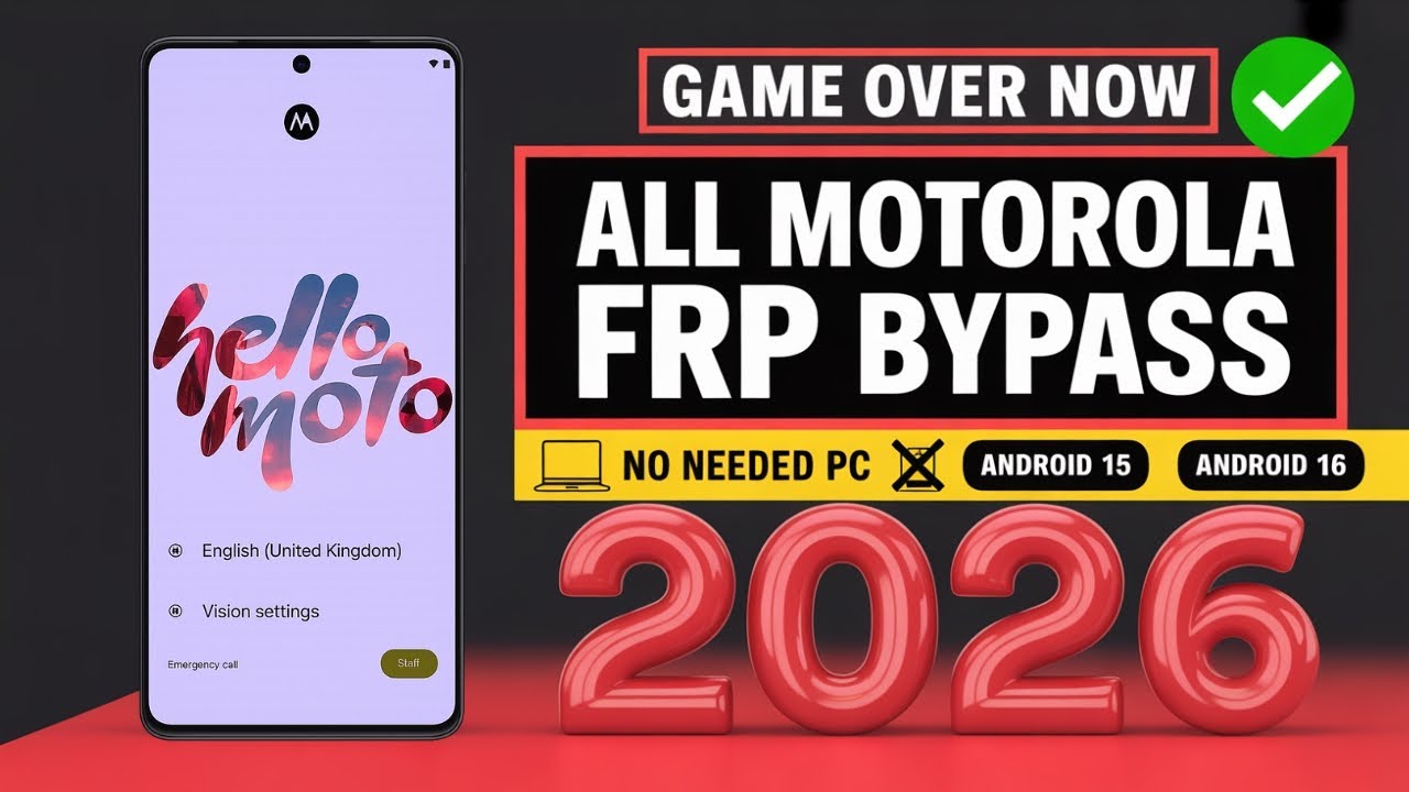 All Moto / Motorola FRP Bypass Without PC | Android 15/16 | 100% Working | 2026