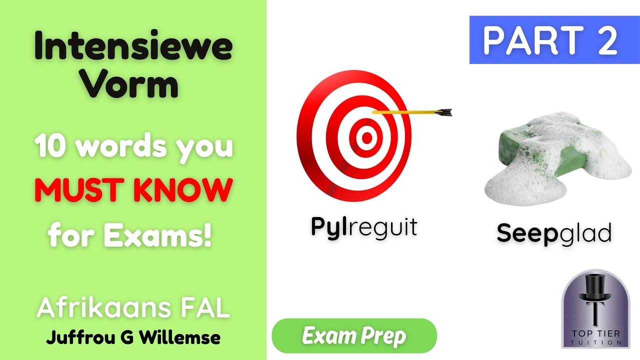 Intensiewe Vorm PART 2 | Afrikaans FAL Learners MUST KNOW for Exams!