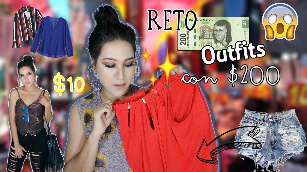 ⚡Reto: Outfits de TIANGUIS con $200 😱💰| by K'reen Tejeda