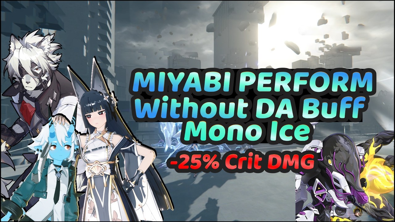 How Miyabi Perform Without Buff & -25% Crit Dmg | 2 Cost - Mono Ice Vs Scorched Horizon