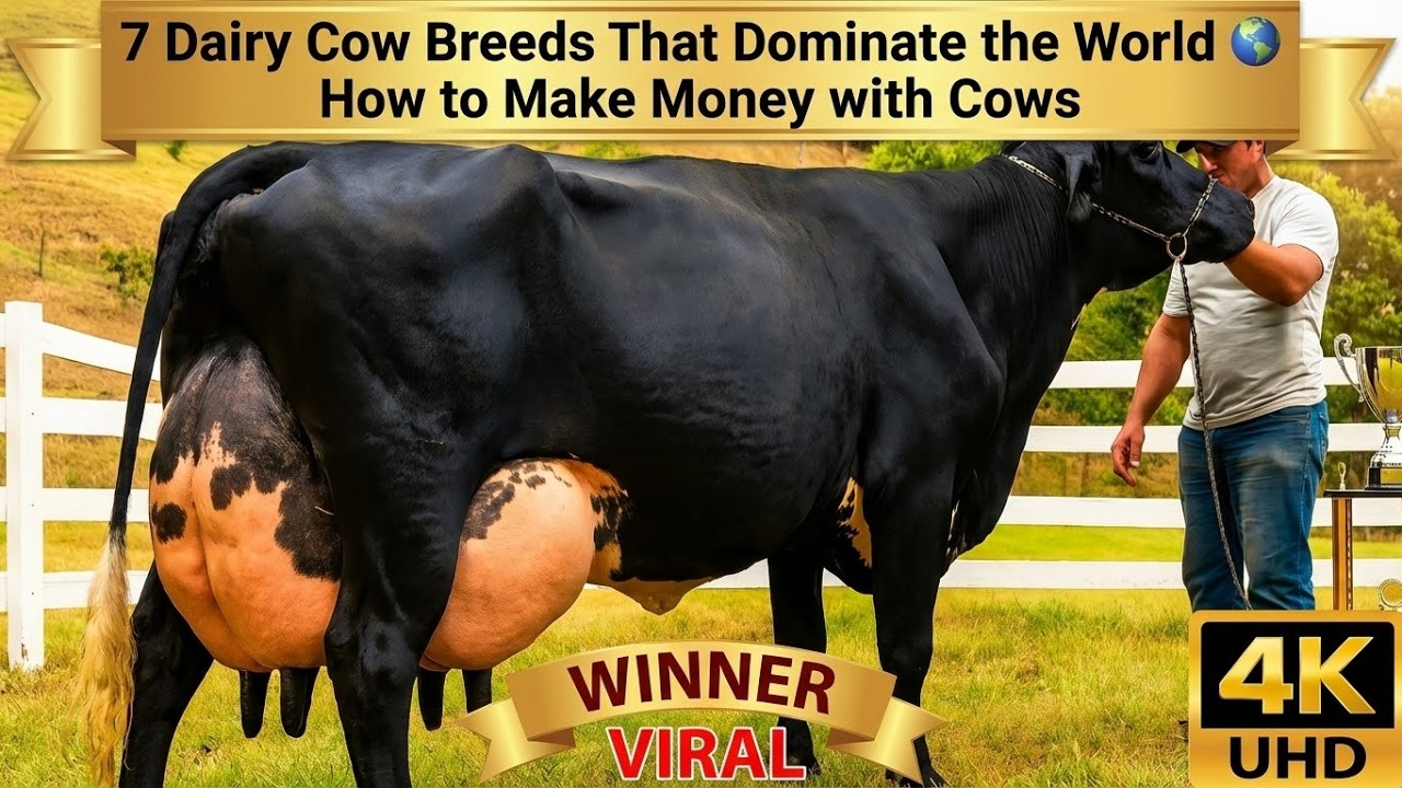Estas son las 7 Razas de VACAS LECHERAS que Dominan el Mundo 🌍 Como Ganar DINERO con VACAS