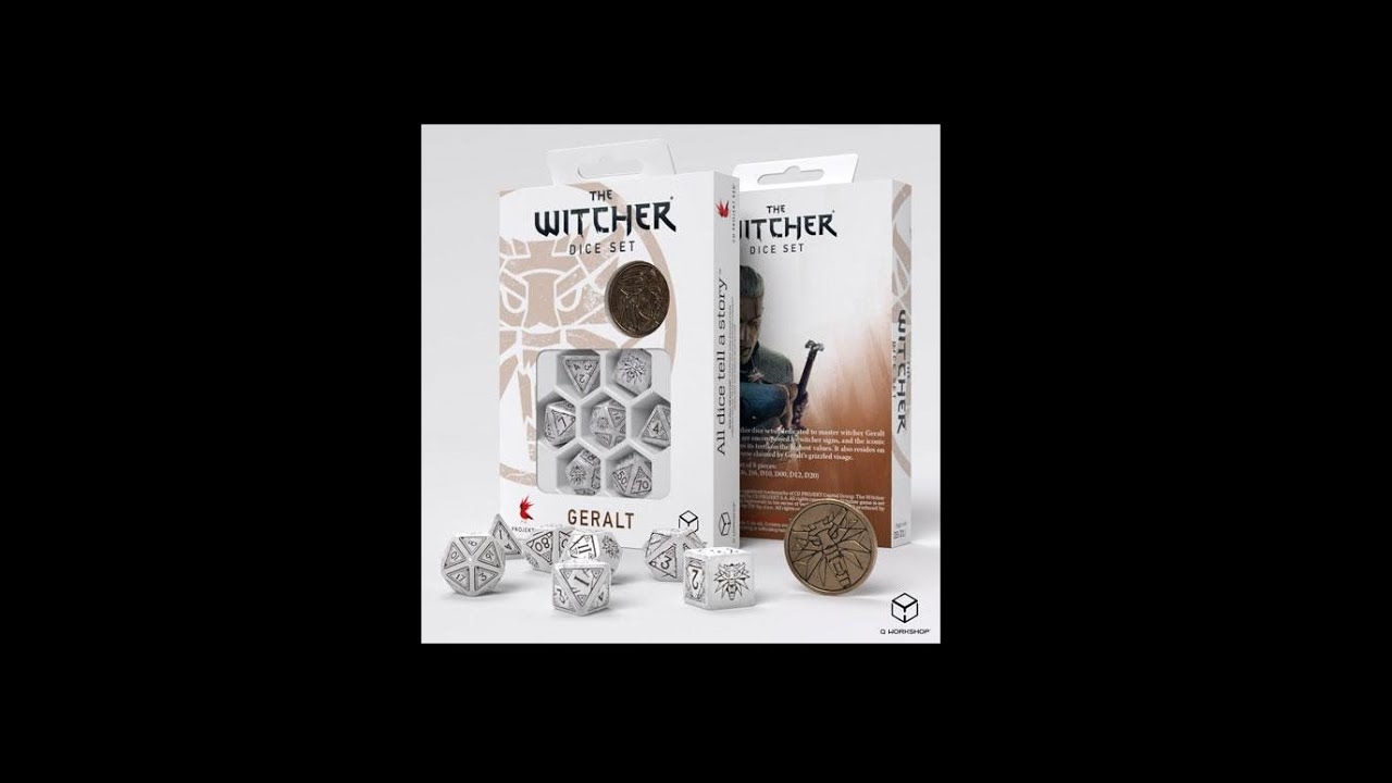 The Witcher Durchgeblättert Folge 4 - The White Wolf (Geralt) Dice Set